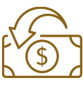 Icon showing payout options for returns